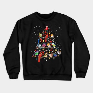 Birds Christmas Tree 2022 Christmas Ornament Crewneck Sweatshirt